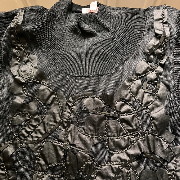 NEW VERSACE JEANS COUTURE SILK EMBELLISHED TOP - Picture 16 of 16